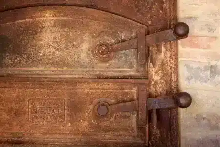 Rusty Doors On An Old Oven